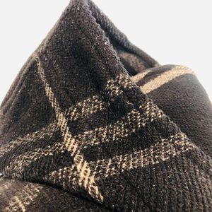 Burberry London Plaid Checkered Hooded Wool Duffle Coat